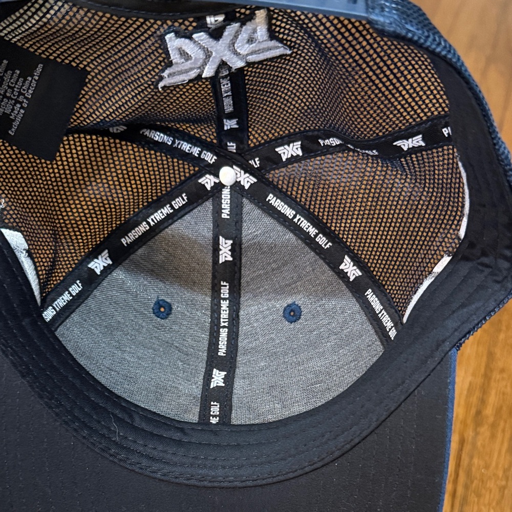 PXG Dark Blue Mesh Cap with White Logo - Picture 5 of 6
